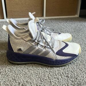 Adidas Pro Boost Low 'Team College Purple Basketball Shoes💜🏀